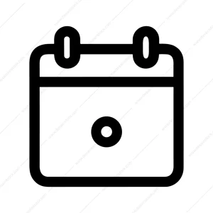Minimalist Outline Calendar Appointment Schedule Reminder Sign Icon