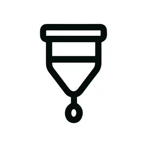 Minimalist Outline Infusion System Medical Equipment Line Icon Illustration