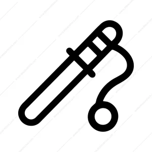 Minimalist Outline Needle With Thread Crafting Icon Symbol