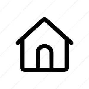 Simple Minimalist Home Symbol Graphic Element Icon