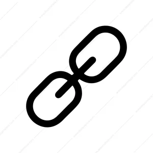 Simple Line Connection Chain Link Element Graphic
