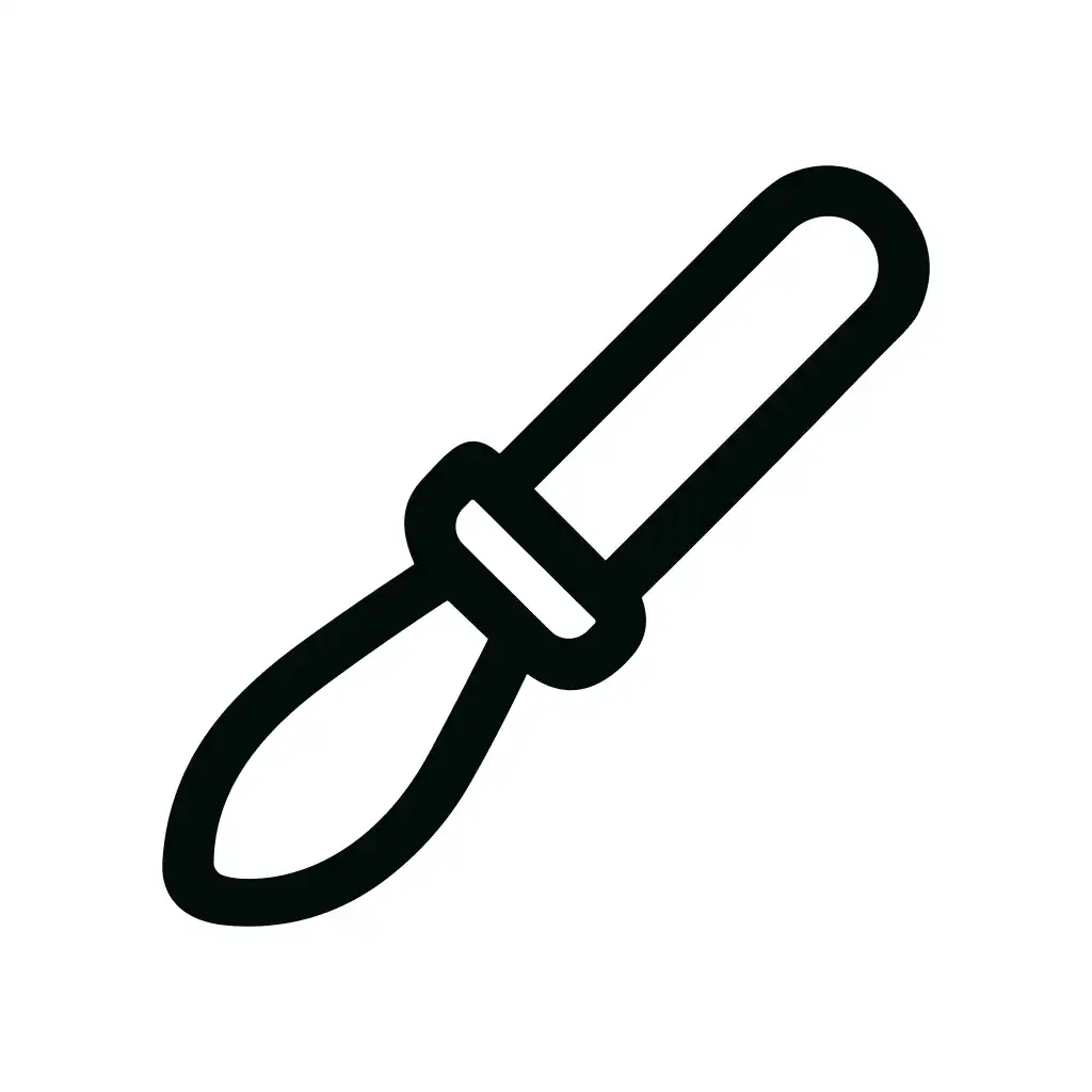 Minimal Outline Dropper Tool Simple Icon Graphic