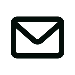 Minimalist Line Art Mail Envelope Symbol Simple Message Icon Design