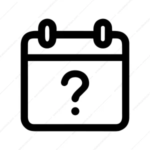 Simple Line Calendar Question Mark Schedule Planning Icon