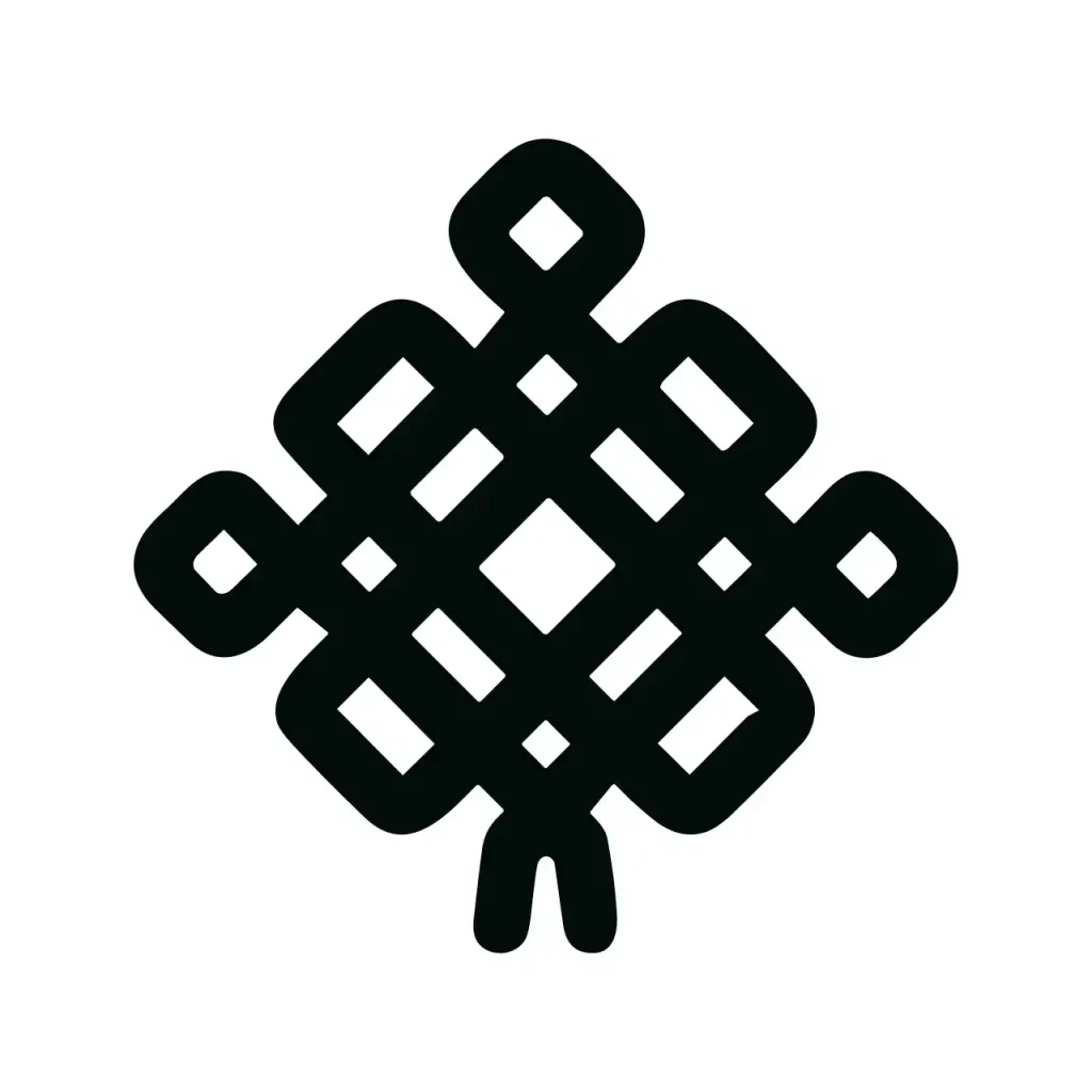 Simple Line Endless Knot Illustration Element for Graphic Design Projects