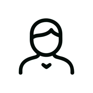 Simple Line Style User Profile Avatar Symbol Icon