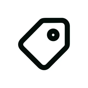 Simple Outline Price Tag Label Sale Icon