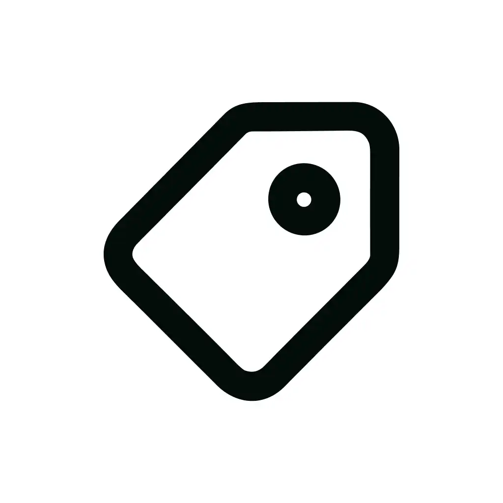 Simple Outline Price Tag Label Sale Icon