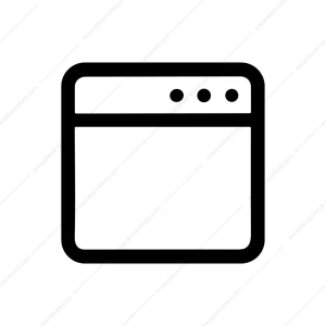 Simple Line Browser Window Website Interface Icon