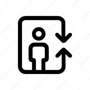 Outline Human Scale Adjustment Icon Symbol Shape