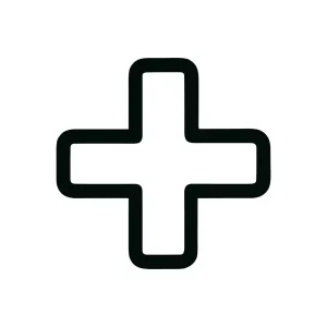 Simple Line Style Medical Plus Sign Symbol Shape Icon