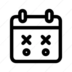 Outline Minimalist Calendar Schedule Appointment Date Shape Icon