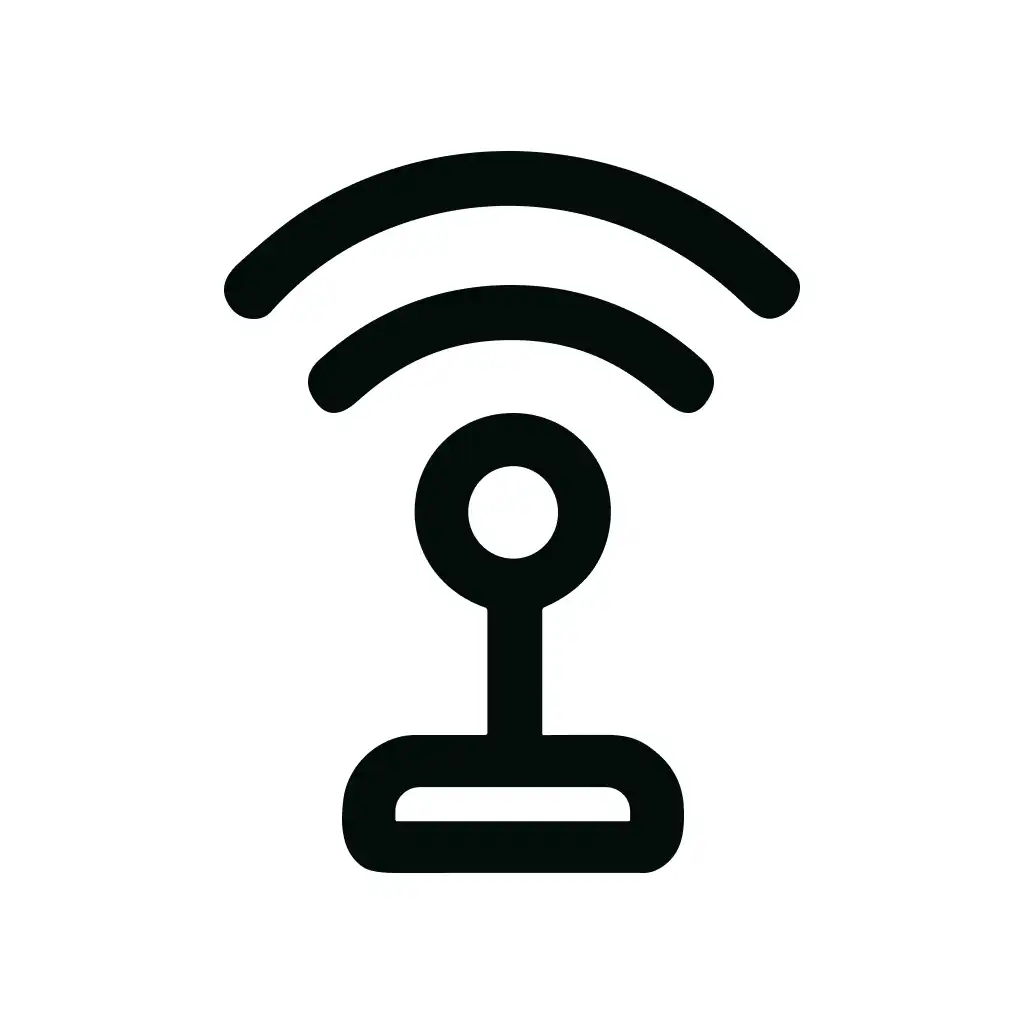 Simple Line Style Wifi Signal Symbol Modern Icon Illustration