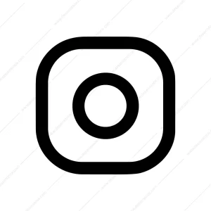 Simple Outline Camera Square Icon Shape Design