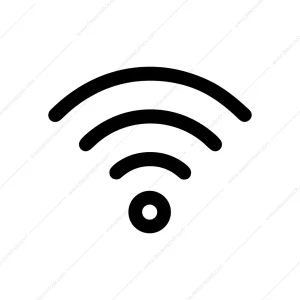 Simple Line Wifi Connection Signal Technology Icon