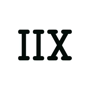 Simple Black Roman Numeral Eleven or Number 11 Illustration Graphic