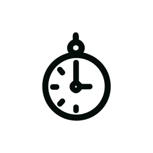 Simple Outline Stopwatch Time Measurement Icon Element For Graphic Resource