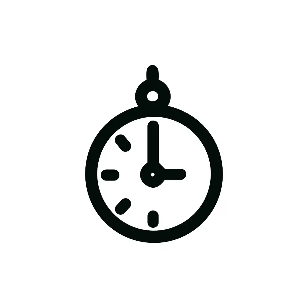 Simple Outline Stopwatch Time Measurement Icon Element For Graphic Resource