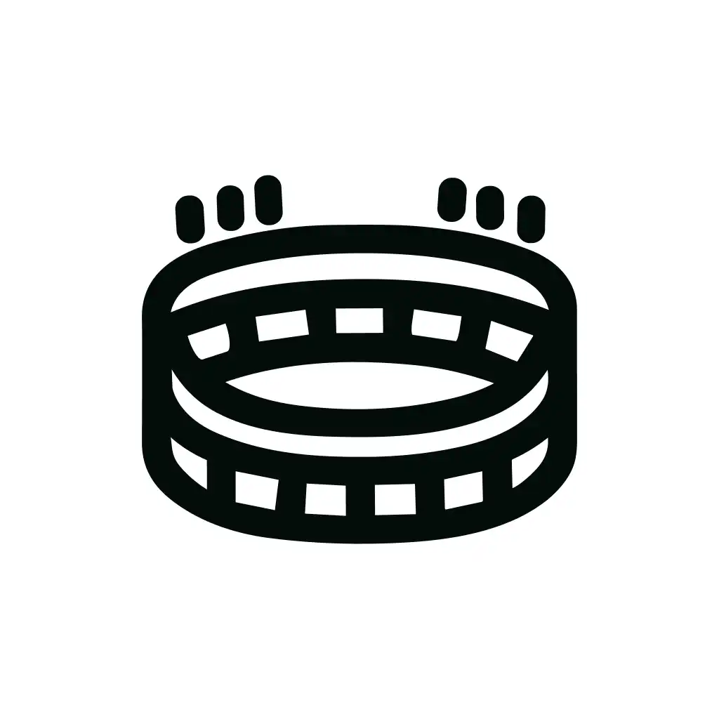 Outline Simple Arena Sport Stadium Building Icon