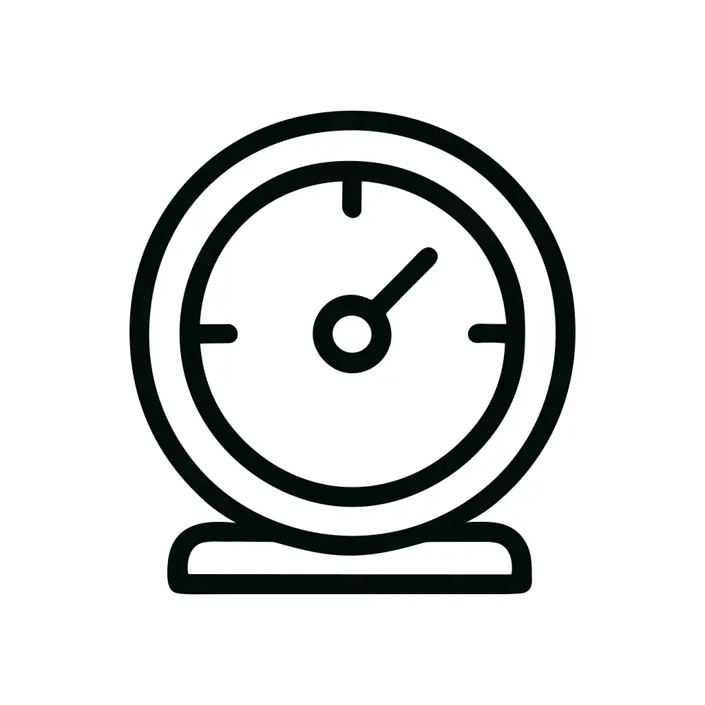 Outline Simple Counter Machine Tool Measurement Icon