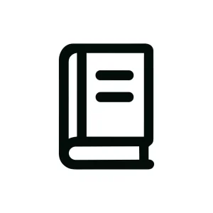 Simple Line Art Style Book Icon Symbol Element Graphic Resource