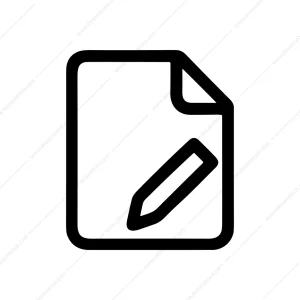 Outline Simple Edit Document File Page Icon