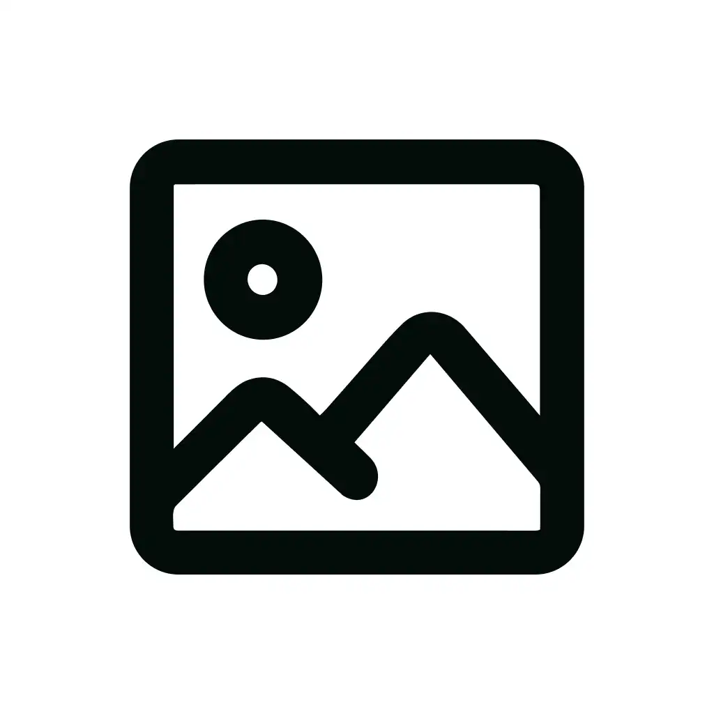 Outline Graphic Landscape Image Placeholder Media Icon