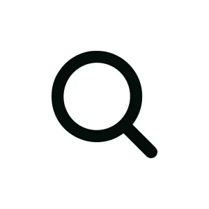 Minimalist Line Style Magnifying Glass Simple Search Icon Symbol