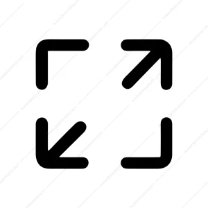Simple Line Expanding Arrow Direction Minimalist Icon