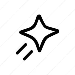 Outline Simple Star Shine Light Effect Graphic Icon
