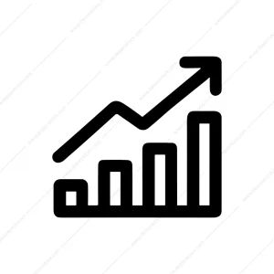 Outline Simple Growth Chart Arrow Statistic Icon