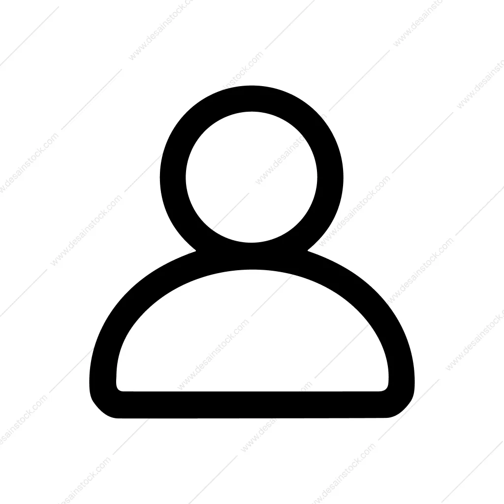 Minimalist Bold Person User Profile Account Icon