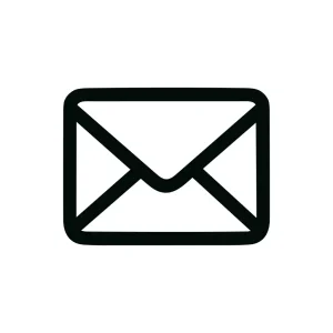 Simple Line Email Message Correspondence Communication Icon