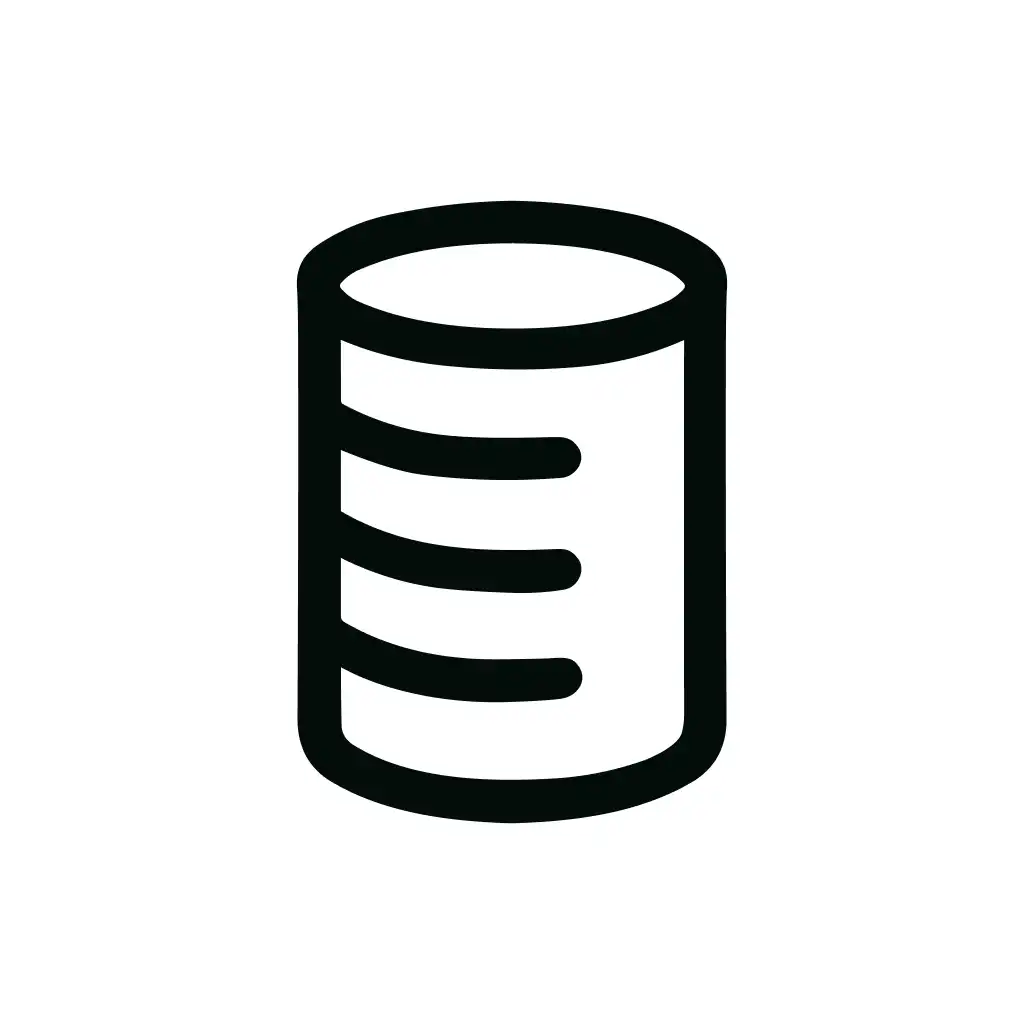 Outline Simple Style Database Storage Symbol Icon