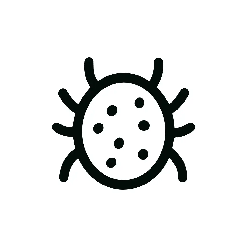 Handdrawn Outline Ladybug Dot Insect Simple Shape Icon