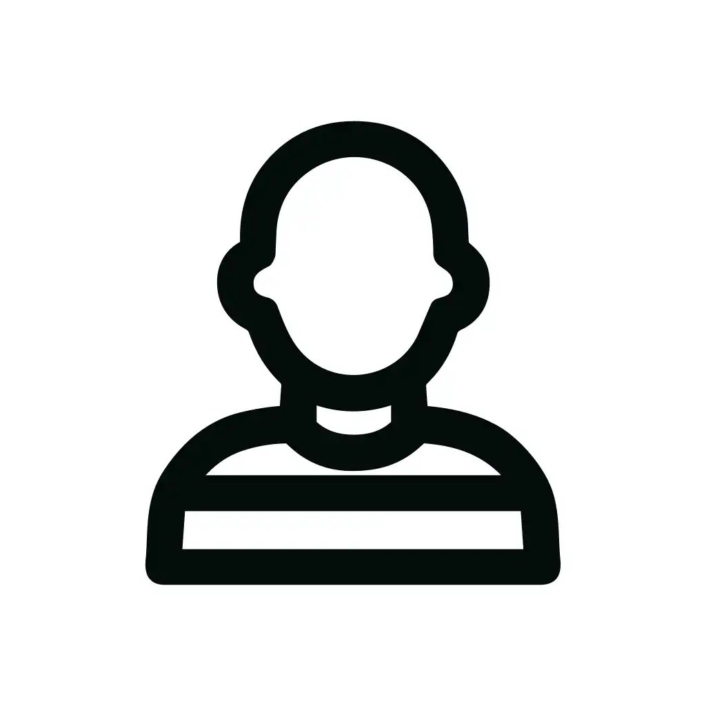Simple Line Human Avatar Profile Sign Icon