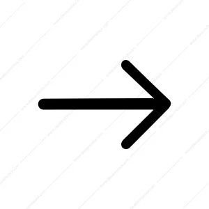 Simple Bold Rounded Arrow Direction Sign Element