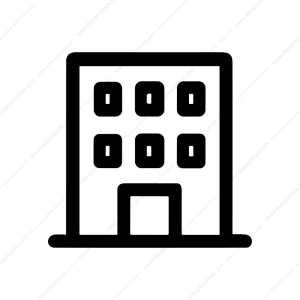 Simple Outline Building Apartment Structure Architecture Icon