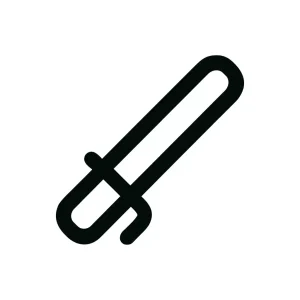 Minimalist Outline Clothes Hanger Rack Icon Symbol