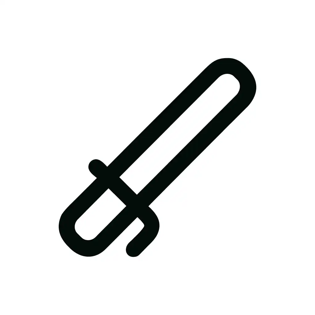 Minimalist Outline Clothes Hanger Rack Icon Symbol