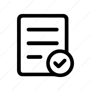 Outline Stroke Document Checklist Sign Shape Icon