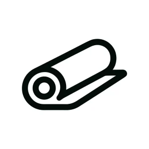 Outline Simple Rolled Fabric Textile Material Minimalist Icon Design