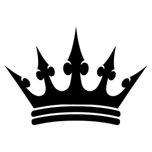 Simple Silhouette Royal Crown Authority Symbol Icon
