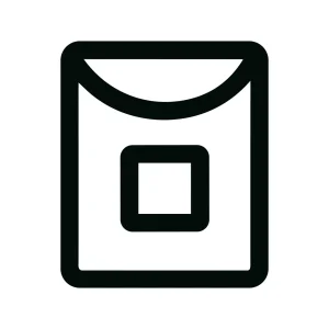 Simple Outline Laundry Delicate Washing Machine Symbol Icon Illustration