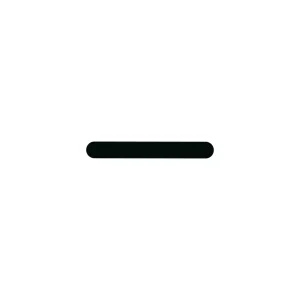 Simple Black Line Rounded Ends Math Subtract Sign Icon Symbol