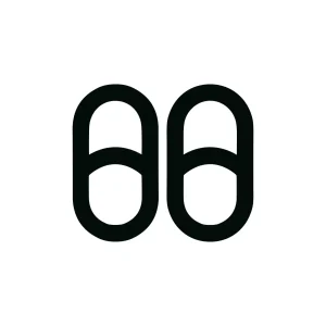 Simple Outline Sandal Flip Flop Summer Footwear Icon