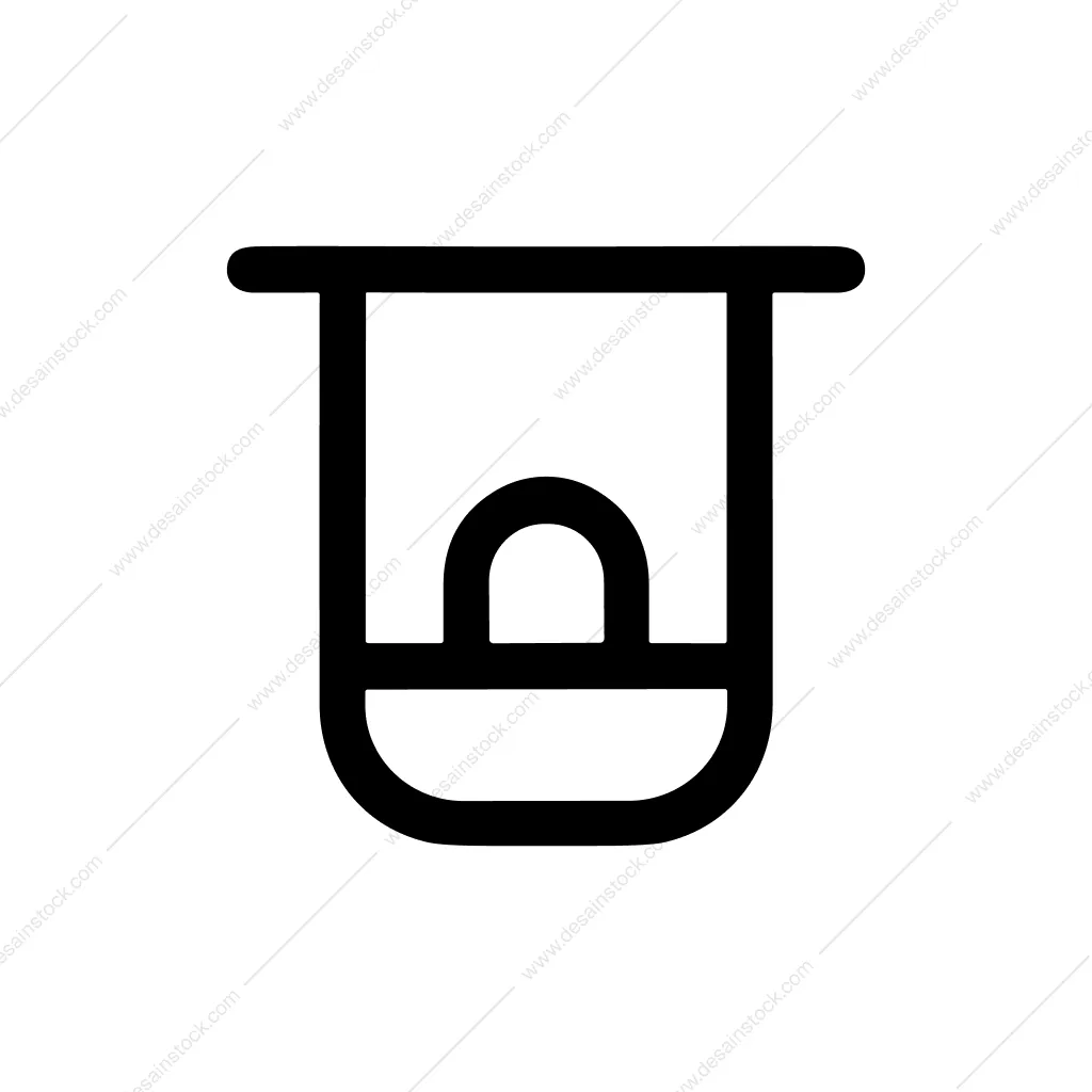 Outline Simple Swing Set Seat Minimal Icon