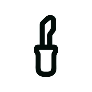 Simple Line Style Cosmetic Lipstick Beauty Product Outline Icon