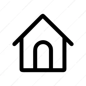 Simple Outline Home Symbol Architecture Icon Design