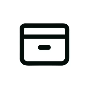 Minimalist Outline Drawer Filing Cabinet Archive Document Storage Icon